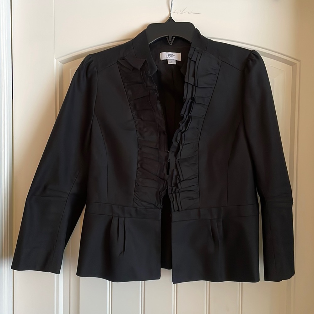 AT Loft Black blazer, size 6